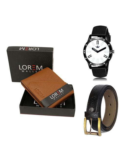belt, wallet & watch gift combo - 19365706 - Very Small Image - 1