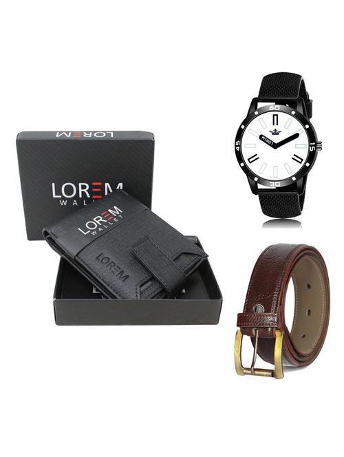 belt, wallet & watch gift combo - 19365725 - Very Small Image - 1