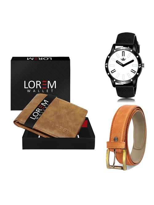 belt, wallet & watch gift combo - 19365738 - Very Small Image - 1