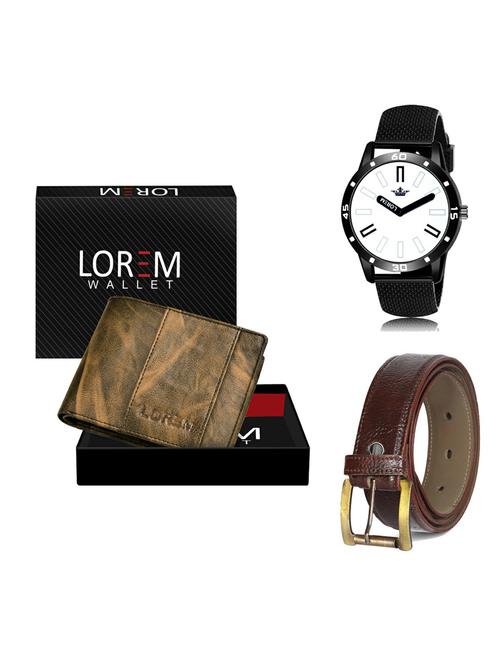belt, wallet & watch gift combo - 19365761 - Very Small Image - 1