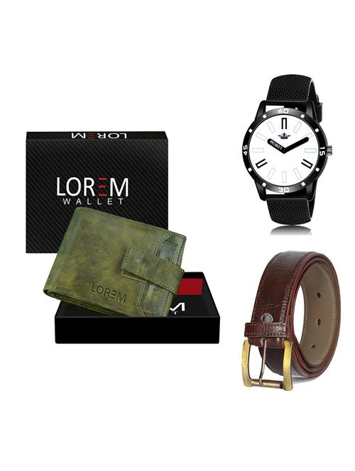 belt, wallet & watch gift combo - 19365767 - Very Small Image - 1