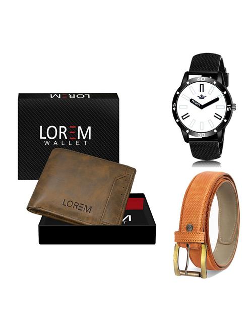 belt, wallet & watch gift combo - 19365771 - Very Small Image - 1