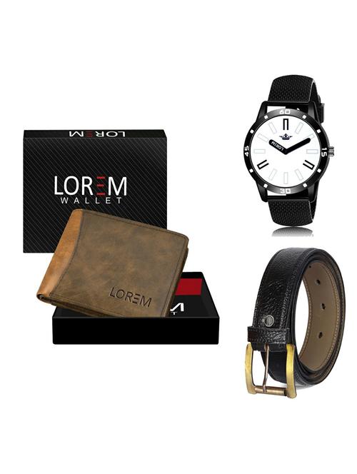 belt, wallet & watch gift combo - 19365778 - Very Small Image - 1