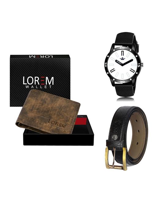 belt, wallet & watch gift combo - 19365784 - Very Small Image - 1