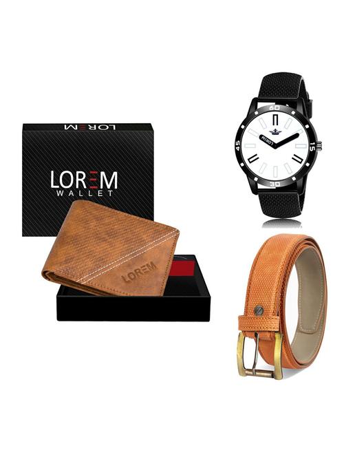 belt, wallet & watch gift combo - 19365798 - Very Small Image - 1