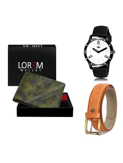 belt, wallet & watch gift combo - 19365801 - Very Small Image - 1