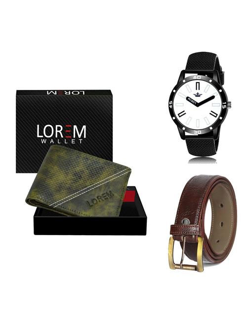 belt, wallet & watch gift combo - 19365803 - Very Small Image - 1