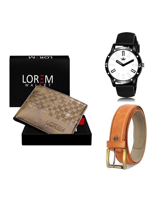 belt, wallet & watch gift combo - 19365807 - Very Small Image - 1