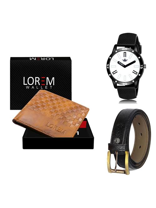 belt, wallet & watch gift combo - 19365811 - Very Small Image - 1