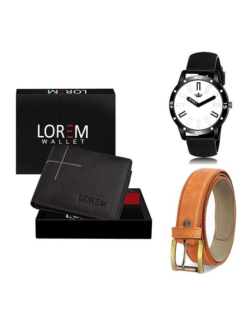belt, wallet & watch gift combo - 19365822 - Very Small Image - 1