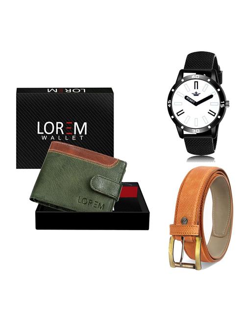 belt, wallet & watch gift combo - 19365837 - Very Small Image - 1