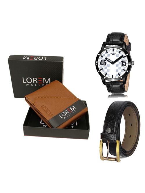 belt, wallet & watch gift combo - 19365841 - Very Small Image - 1