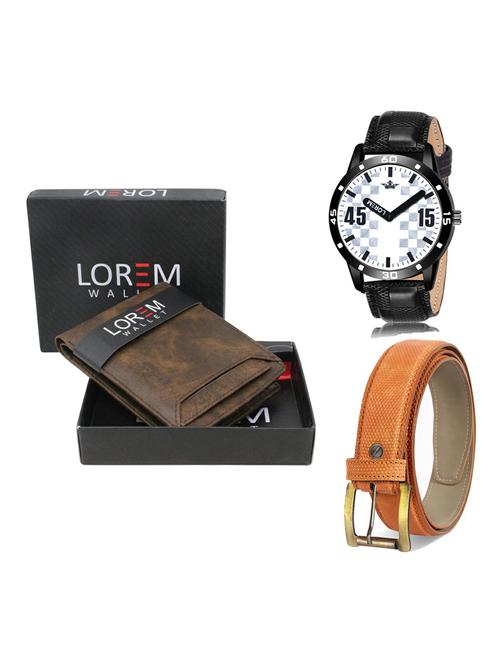 belt, wallet & watch gift combo - 19365849 - Very Small Image - 1