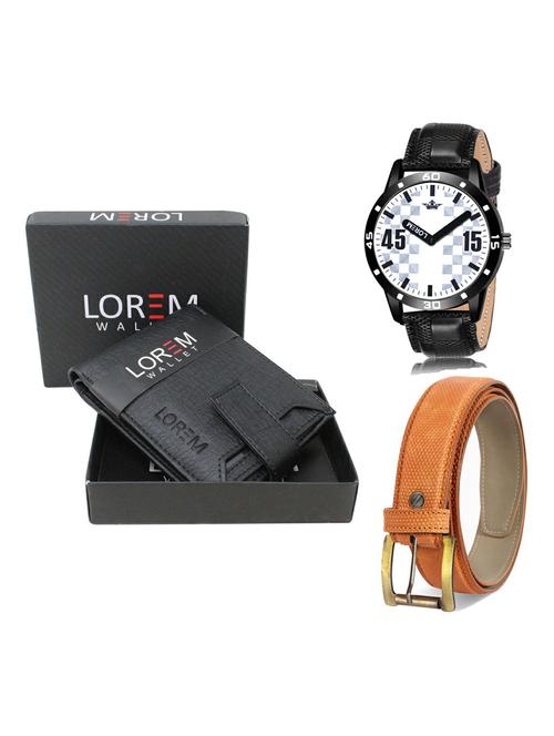 belt, wallet & watch gift combo - 19365858 - Very Small Image - 1