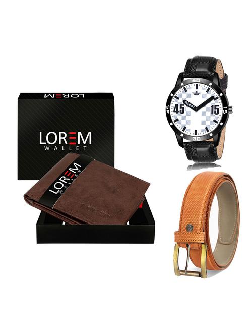 belt, wallet & watch gift combo - 19365870 - Very Small Image - 1