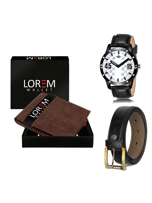 belt, wallet & watch gift combo - 19365871 - Very Small Image - 1