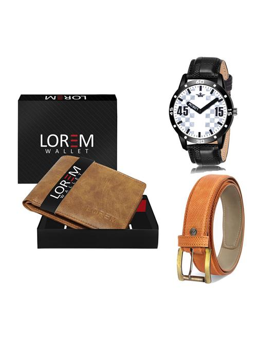 belt, wallet & watch gift combo - 19365873 - Very Small Image - 1