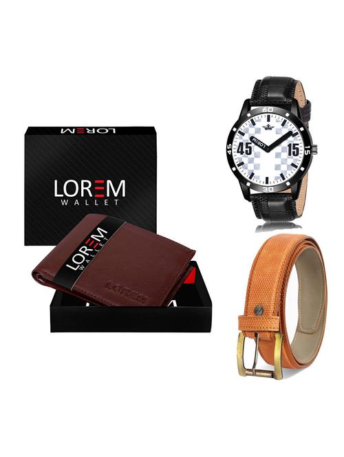 belt, wallet & watch gift combo - 19365876 - Very Small Image - 1