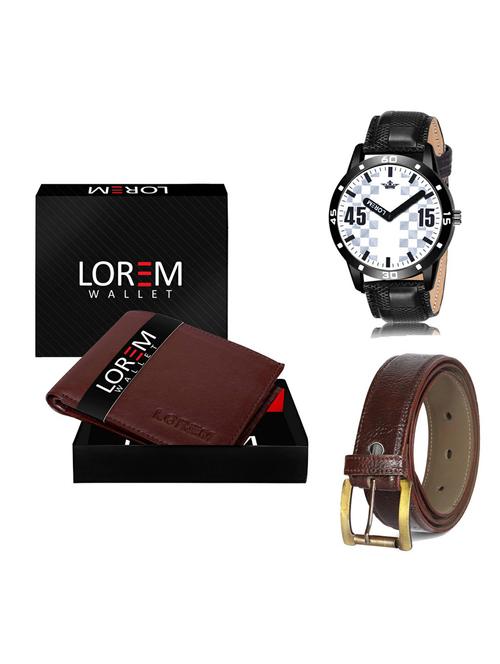 belt, wallet & watch gift combo - 19365878 - Very Small Image - 1