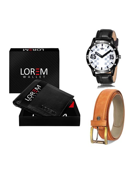 belt, wallet & watch gift combo - 19365879 - Very Small Image - 1
