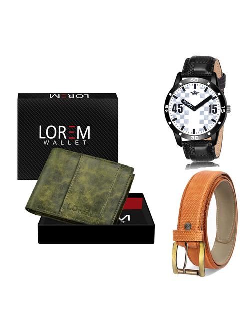 belt, wallet & watch gift combo - 19365888 - Very Small Image - 1