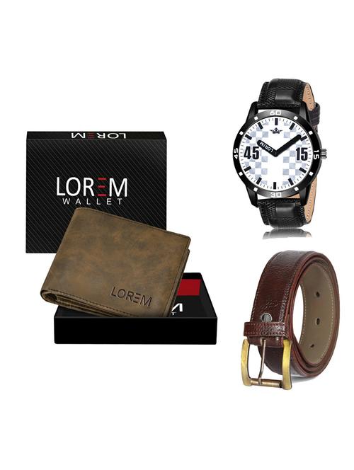 belt, wallet & watch gift combo - 19365911 - Very Small Image - 1