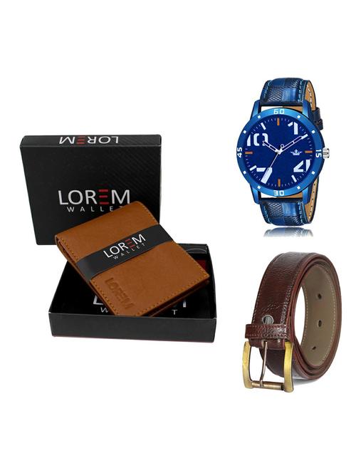 belt, wallet & watch gift combo - 19365980 - Very Small Image - 1