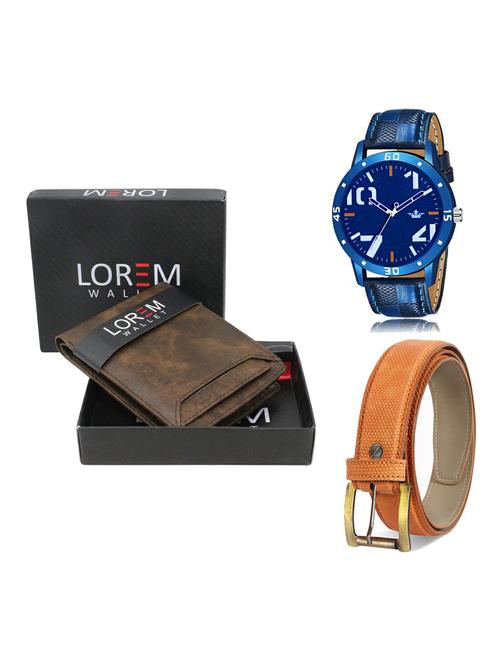 belt, wallet & watch gift combo - 19365984 - Very Small Image - 1