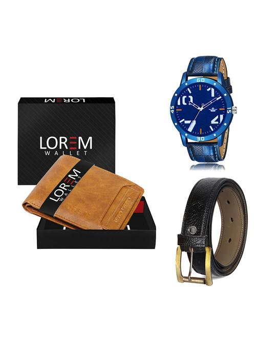 belt, wallet & watch gift combo - 19365988 - Very Small Image - 1
