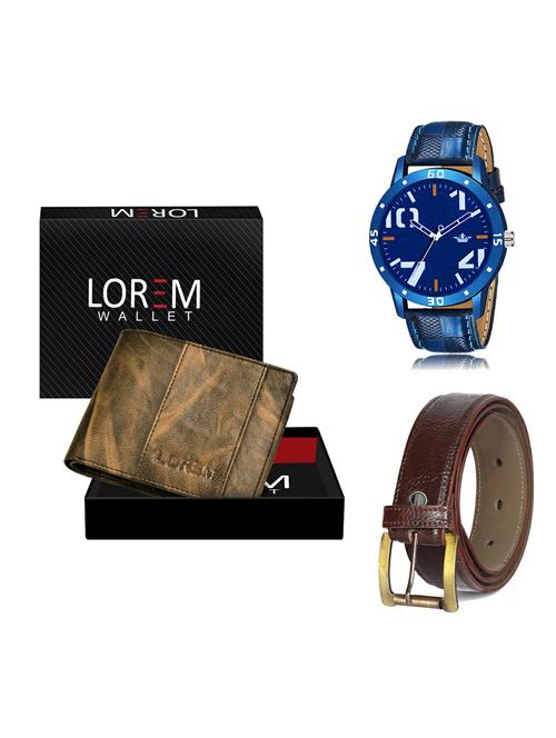belt, wallet & watch gift combo - 19366031 - Very Small Image - 1