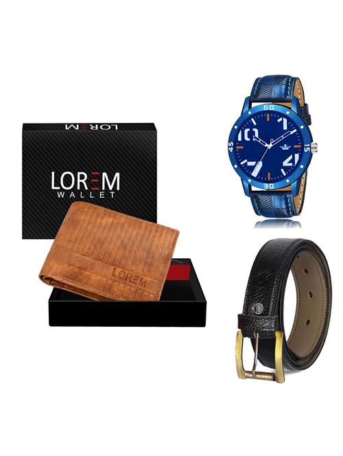 belt, wallet & watch gift combo - 19366057 - Very Small Image - 1