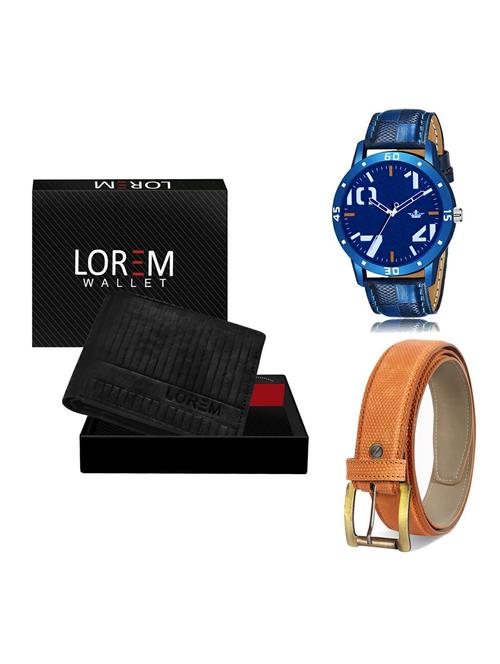 belt, wallet & watch gift combo - 19366062 - Very Small Image - 1
