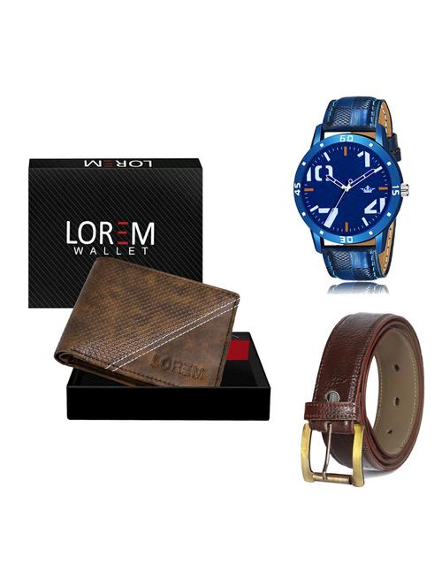 belt, wallet & watch gift combo - 19366067 - Very Small Image - 1