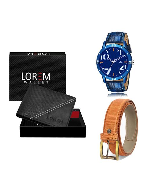 belt, wallet & watch gift combo - 19366074 - Very Small Image - 1