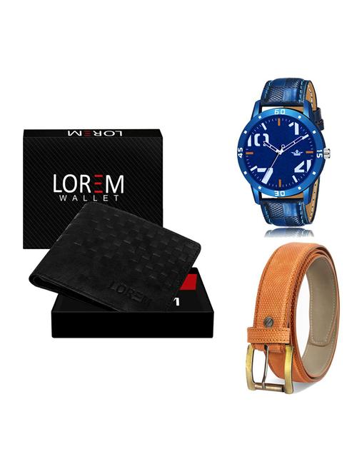 belt, wallet & watch gift combo - 19366086 - Very Small Image - 1