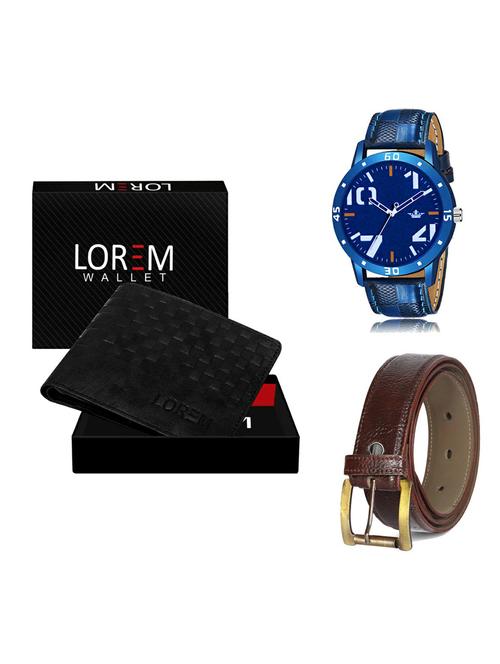 belt, wallet & watch gift combo - 19366088 - Very Small Image - 1