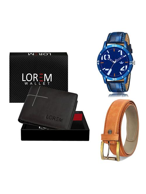 belt, wallet & watch gift combo - 19366092 - Very Small Image - 1