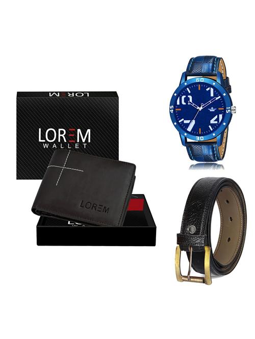 belt, wallet & watch gift combo - 19366093 - Very Small Image - 1