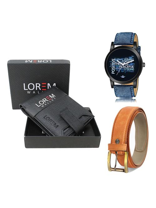belt, wallet & watch gift combo - 19366128 - Very Small Image - 1