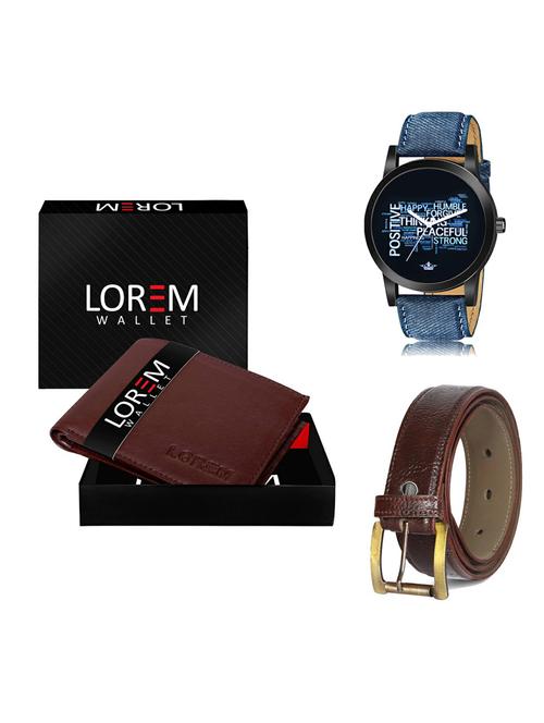 belt, wallet & watch gift combo - 19366148 - Very Small Image - 1