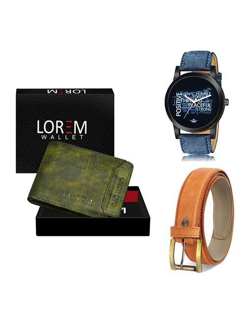 belt, wallet & watch gift combo - 19366185 - Very Small Image - 1