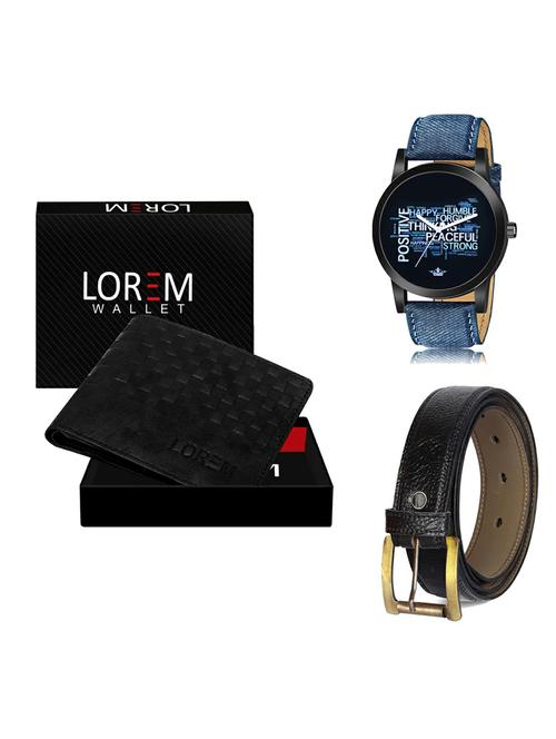 belt, wallet & watch gift combo - 19366222 - Very Small Image - 1