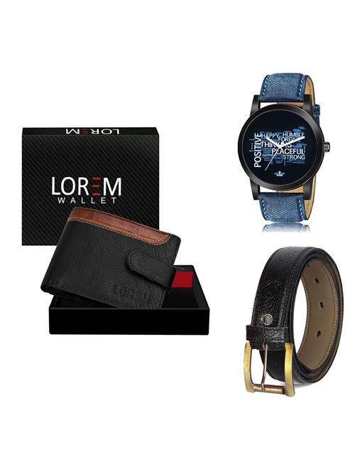 belt, wallet & watch gift combo - 19366240 - Very Small Image - 1