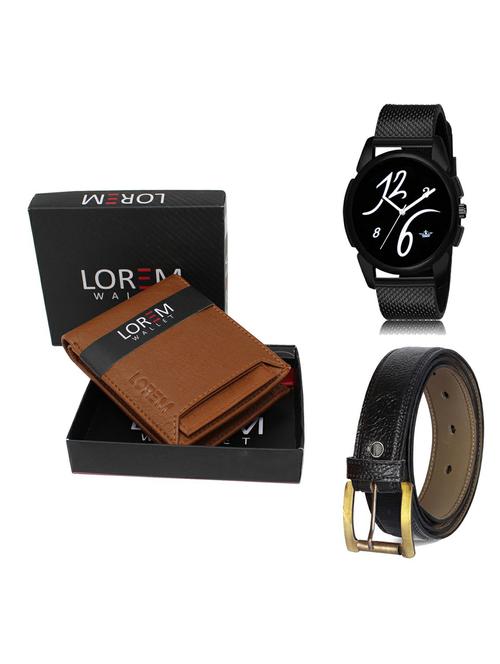 belt, wallet & watch gift combo - 19366252 - Very Small Image - 1