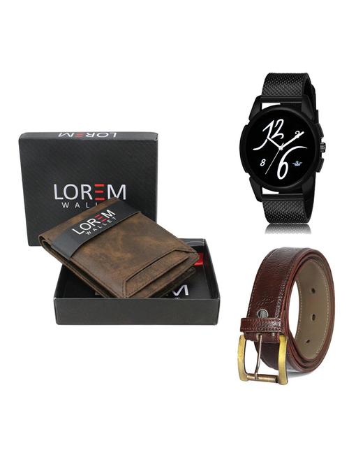 belt, wallet & watch gift combo - 19366256 - Very Small Image - 1