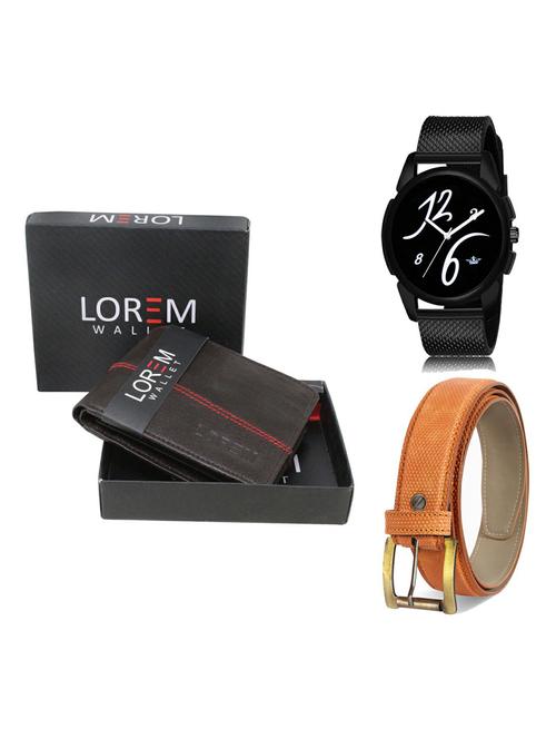 belt, wallet & watch gift combo - 19366260 - Very Small Image - 1