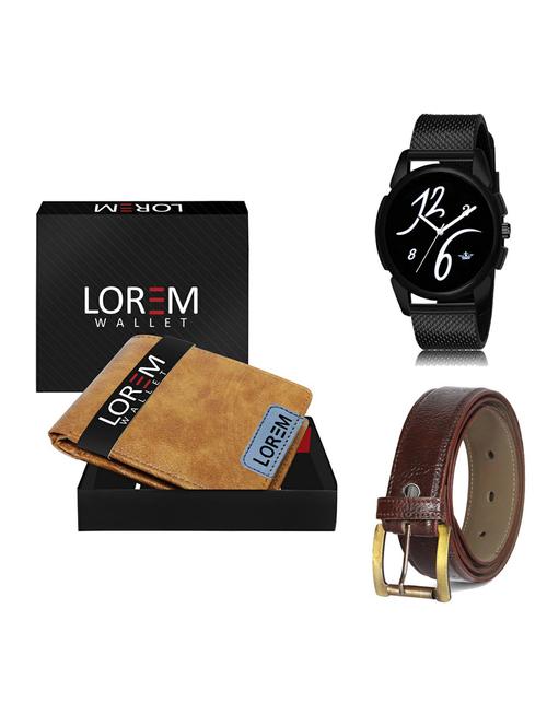 belt, wallet & watch gift combo - 19366274 - Very Small Image - 1