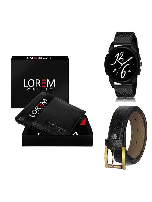 belt, wallet & watch gift combo - 19366285 - Very Small Image - 1