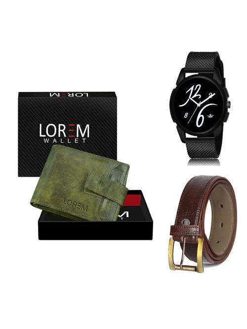 belt, wallet & watch gift combo - 19366307 - Very Small Image - 1