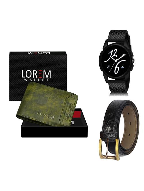 belt, wallet & watch gift combo - 19366321 - Very Small Image - 1